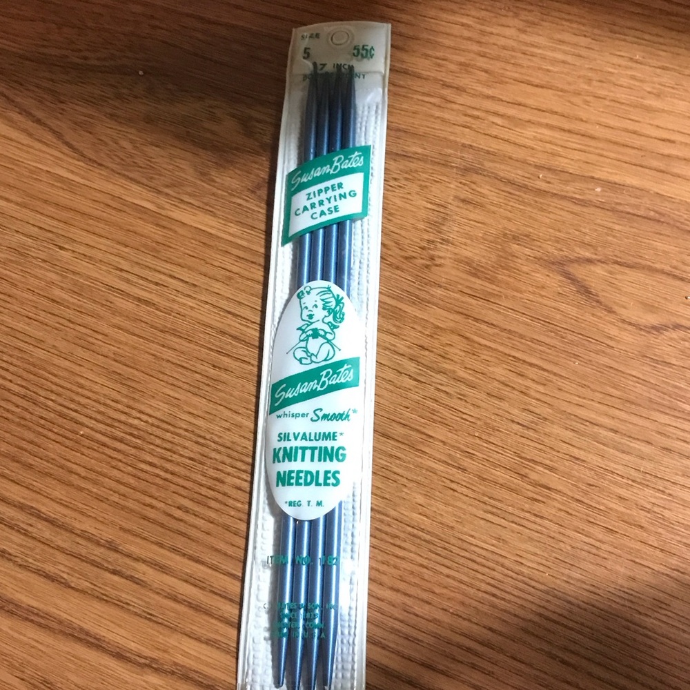 Vintage Susan Bates Silvalume Knitting Needles